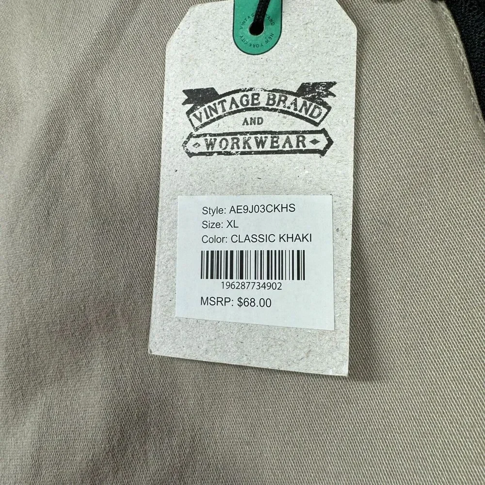 NEW Alexander Julian‎ Colours Stretch Pants Mens XL Khaki Golf Sail Drawstring